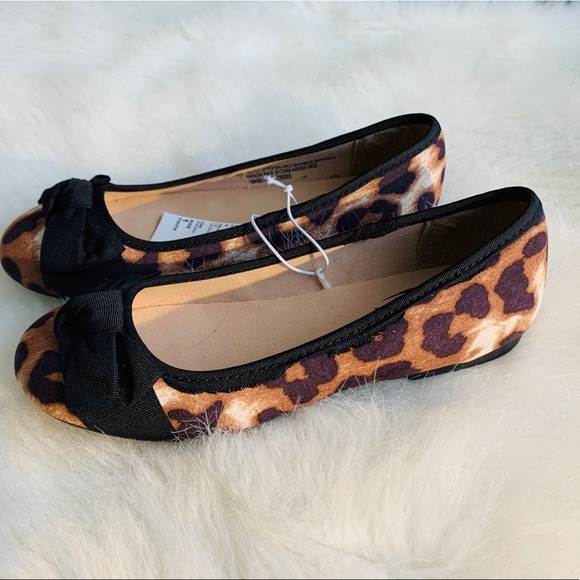 Kayla Double Bow Leopard Ballet Flats - Picture 3 of 5